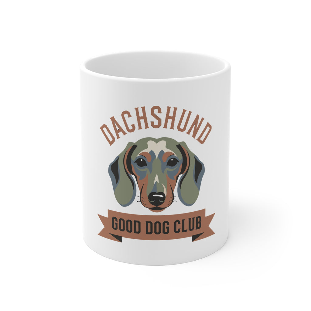 Dachshund Good Dog Club Mug – 11oz Cute Wiener Dog Coffee Cup