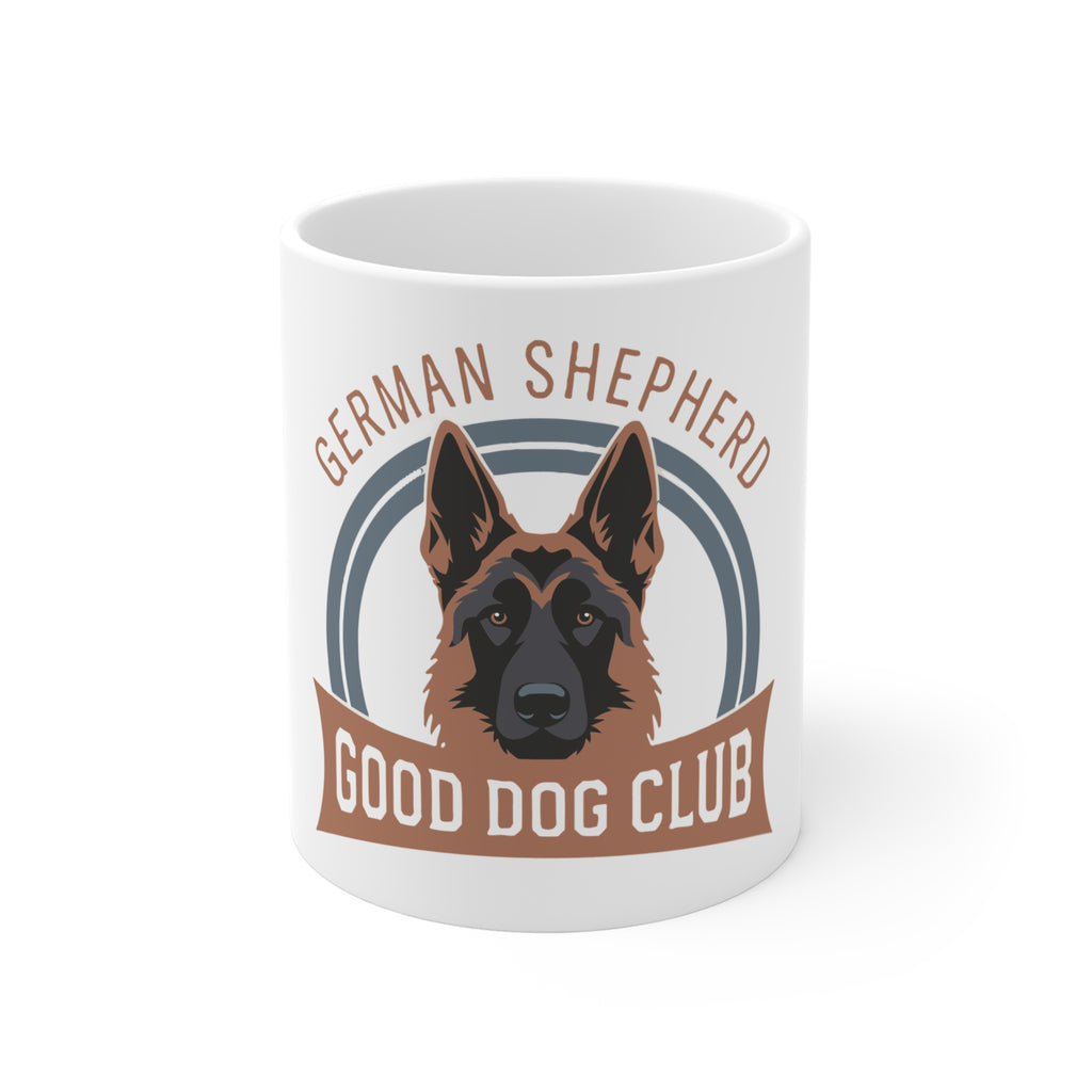 German Shepherd Good Dog Club Mug – 11oz Ceramic Coffee Cup