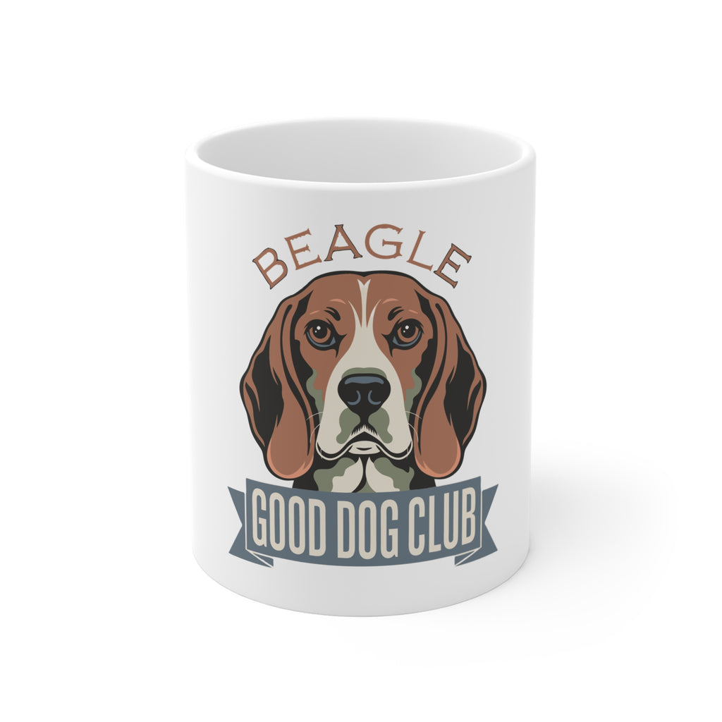 Beagle Good Dog Club Mug — 11oz Ceramic Coffee Cup for Beagle Lovers