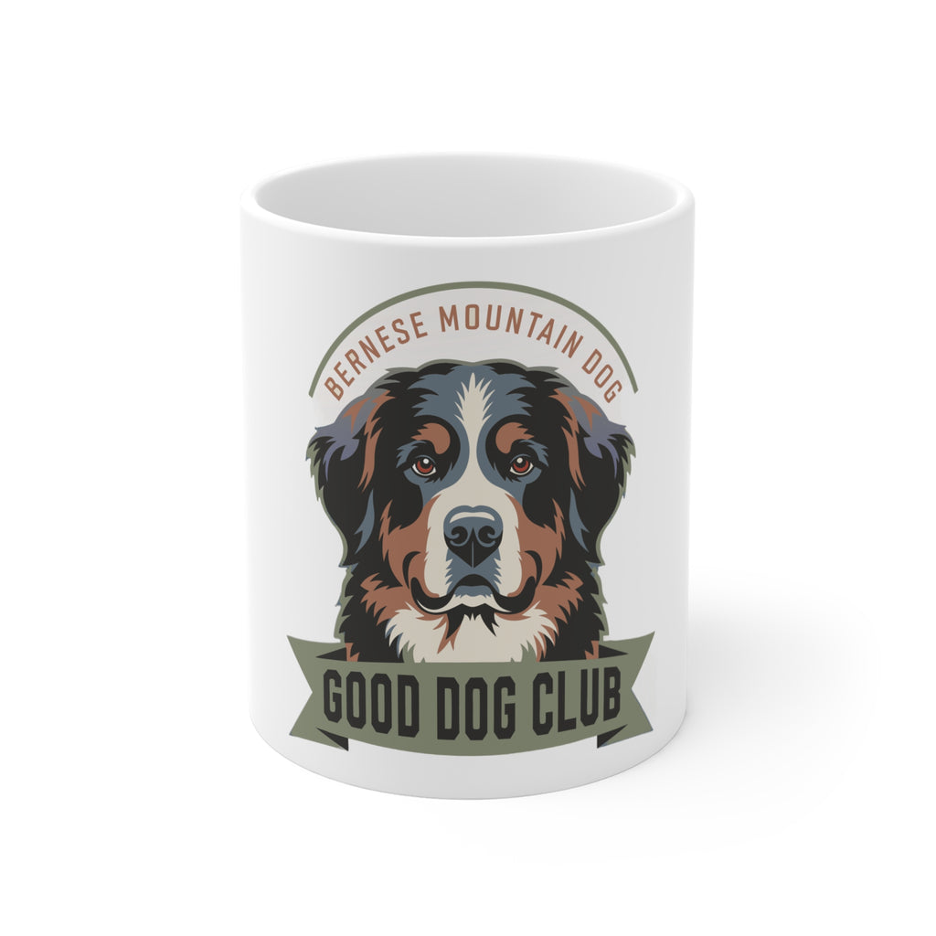 Bernese Mountain Dog 'Good Dog Club' 11oz Coffee Mug