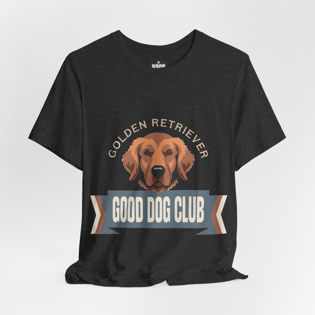 Golden Retriever 'Good Dog Club' T-Shirt — Dog Lover Graphic Tee