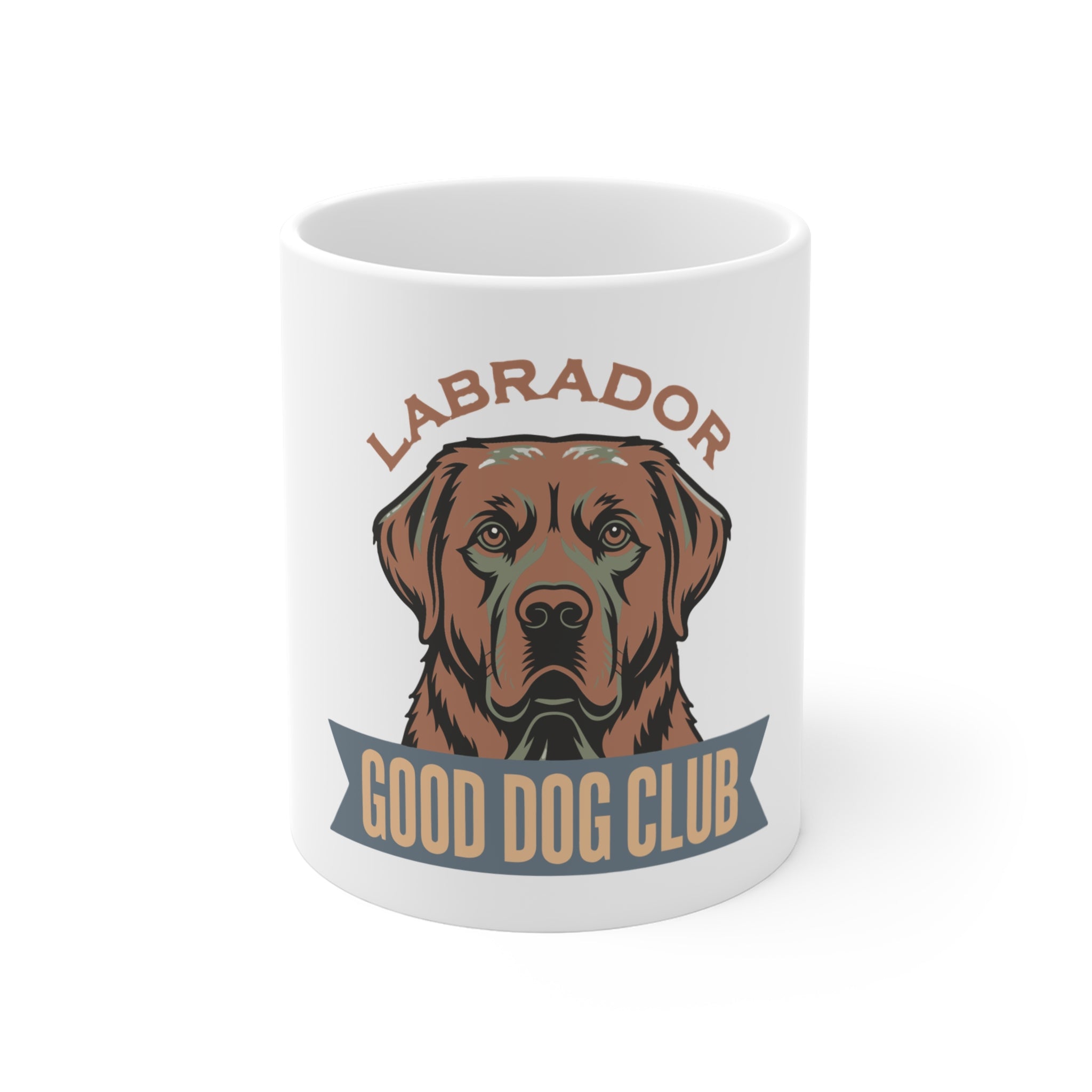 Labrador Good Dog Club Mug — 11oz Ceramic Coffee Cup for Dog Lovers
