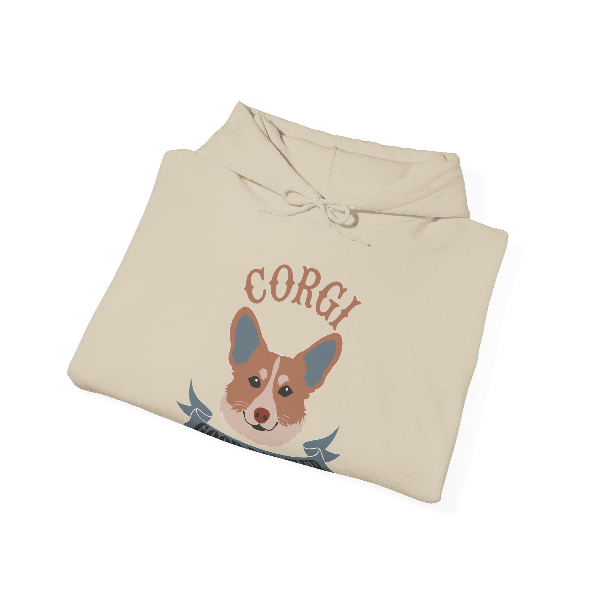 Corgi Hooded Sweatshirt - 'Good Dog Club' Cute Corgi Graphic Hoodie