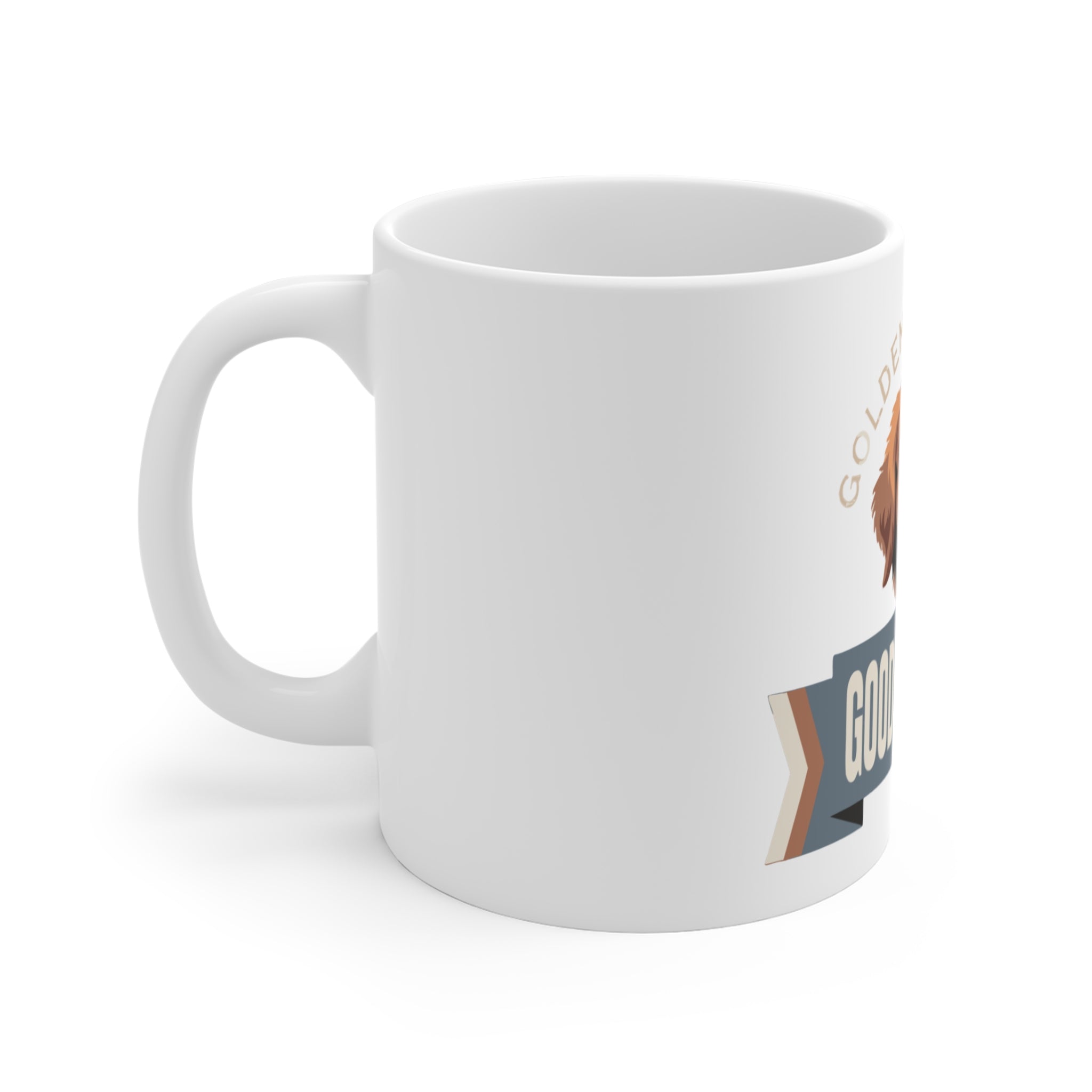Good Dog Club Golden Retriever Mug — 11oz Coffee Cup for Dog Lovers
