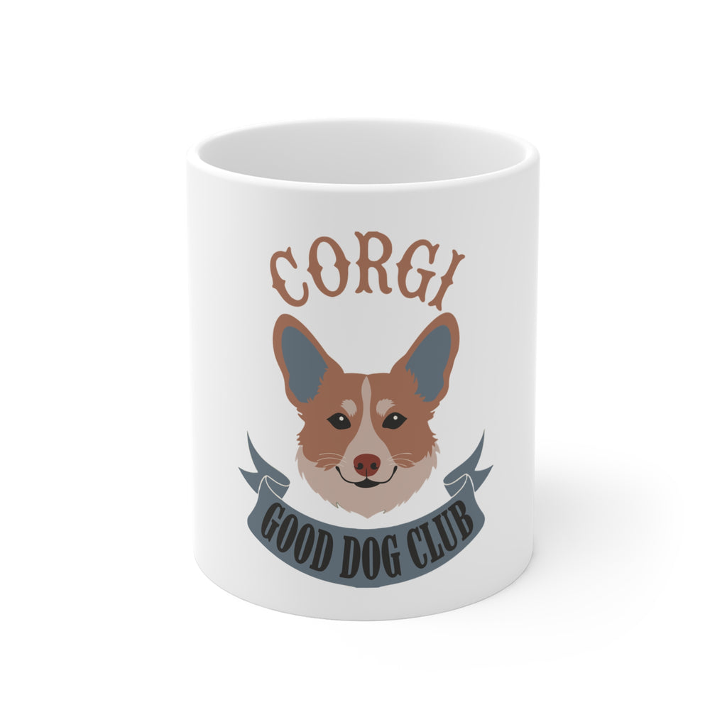 Corgi Good Dog Club Mug — 11oz Cute Dog Lover Coffee Cup