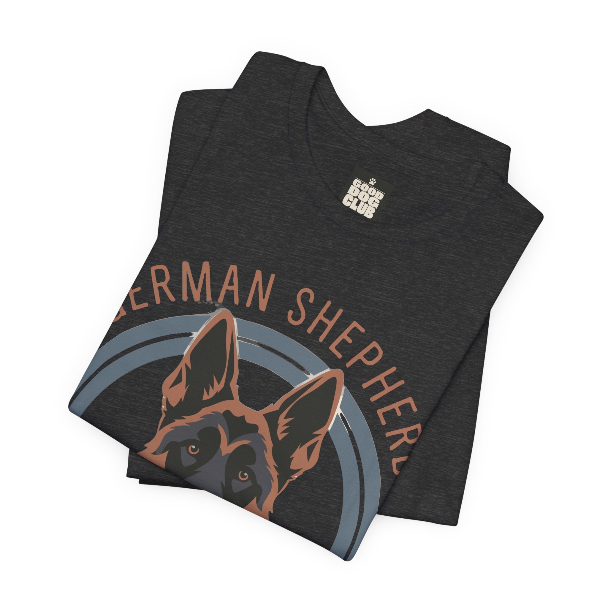 German Shepherd Tee — "Good Dog Club" Graphic T-Shirt