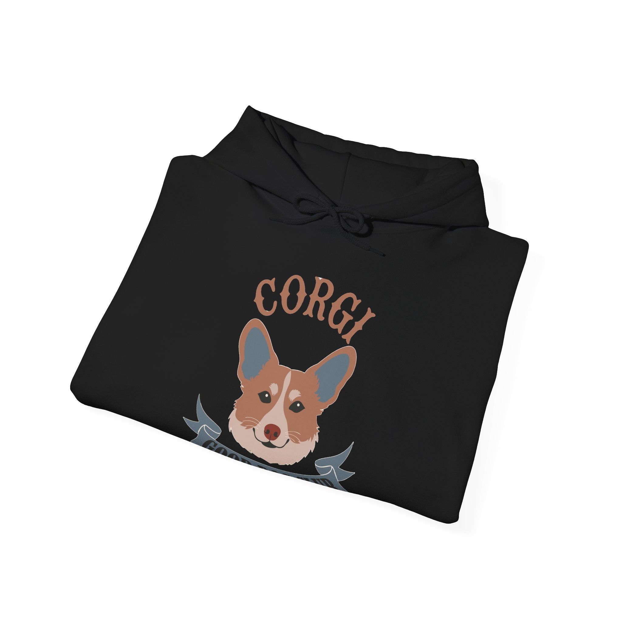 Corgi Hooded Sweatshirt - 'Good Dog Club' Cute Corgi Graphic Hoodie